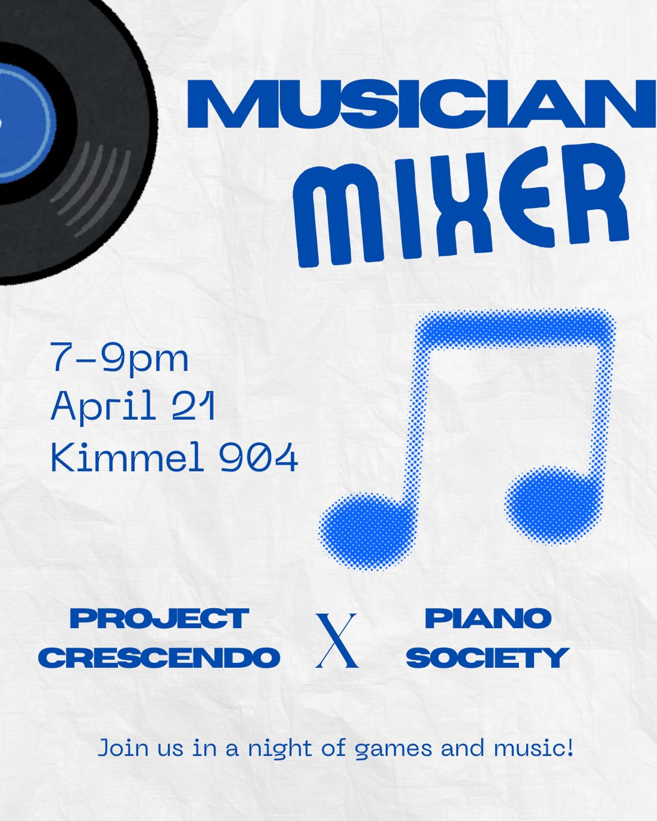 Musician Mixer with Project Crescendo event cover